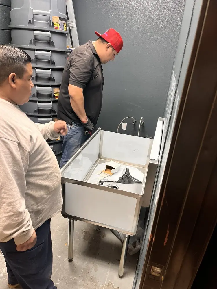 Commercial plumbing and sink installation in Broadmoor
